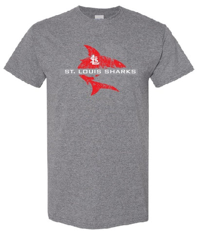 Toddler St. Louis Cardinals Tiny Turnip White Shark Logo T-Shirt